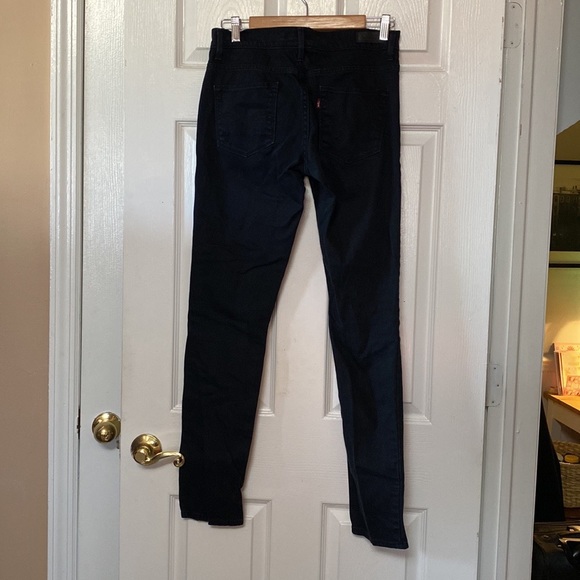 Y2K Levis Classic Black Hi Rise Skinny 632 Distressed Jeans - Picture 8 of 15
